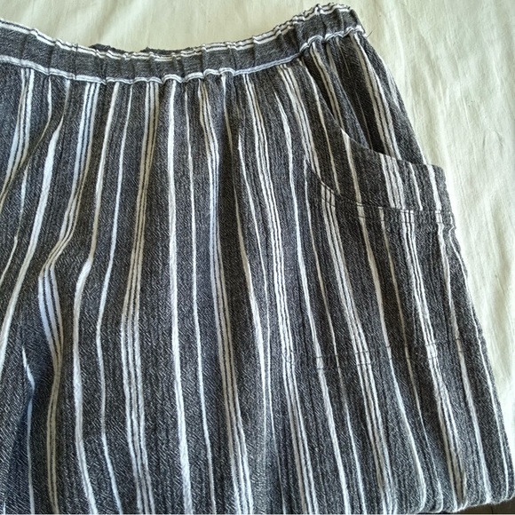 Chico's Cotton Stripe Capri Pants - Picture 6 of 8